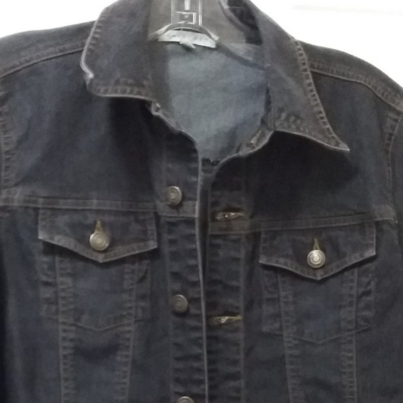 Smart Set- Blue jean jacket with buttons - Picture 3 of 5